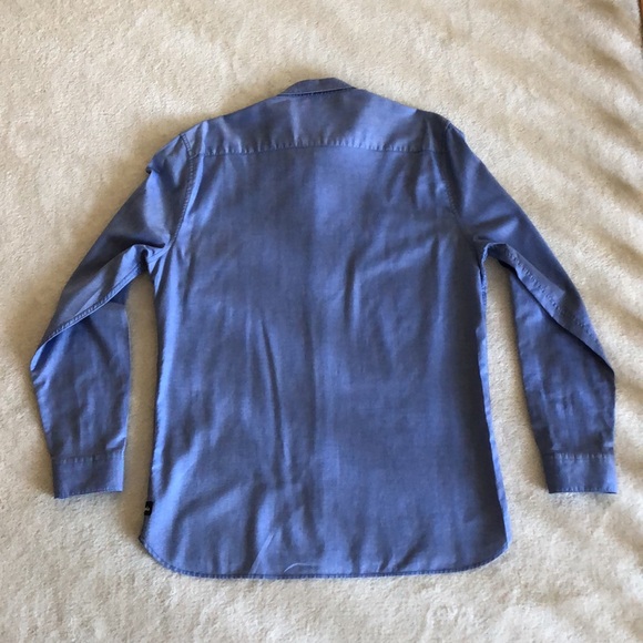 Barney Cool blue chambray shirt with B monogram - Picture 2 of 10